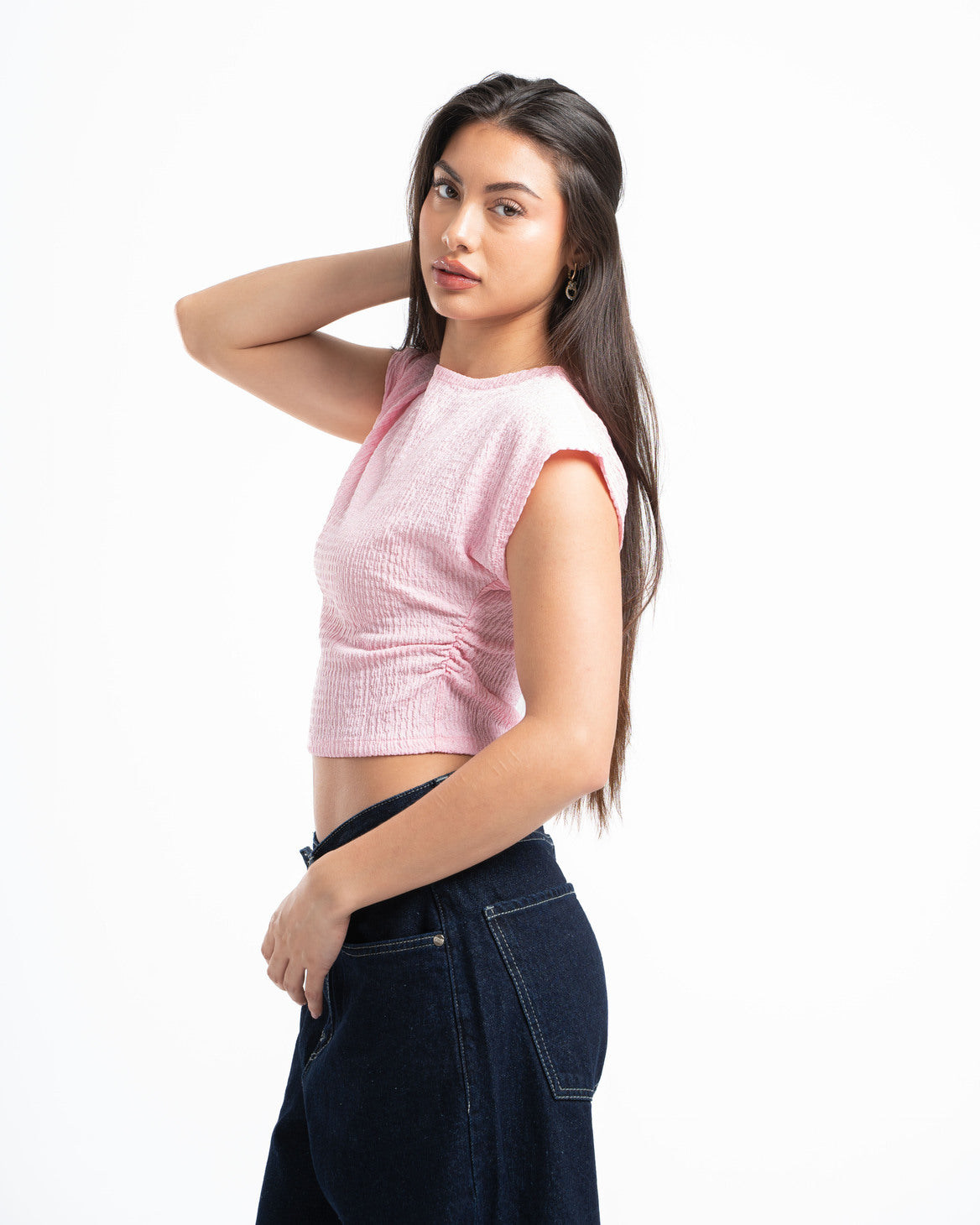 Powder Pink Textured Top