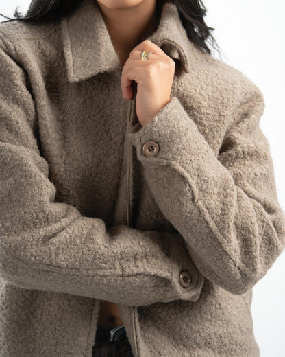 GREIGE FAUX JACKET