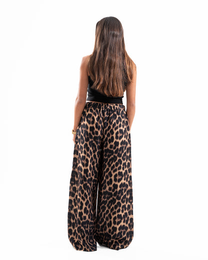 Leopard Wide Leg Pants