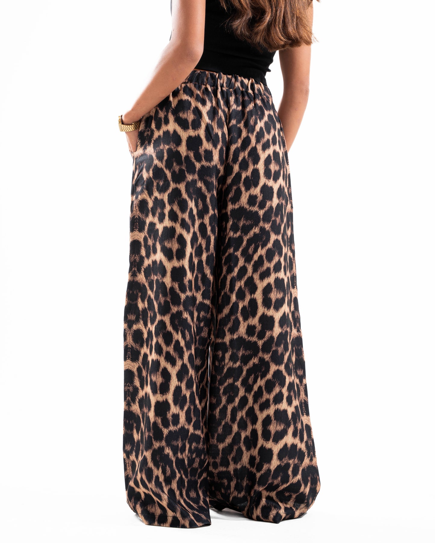 Leopard Wide Leg Pants