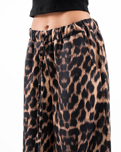 Leopard Wide Leg Pants