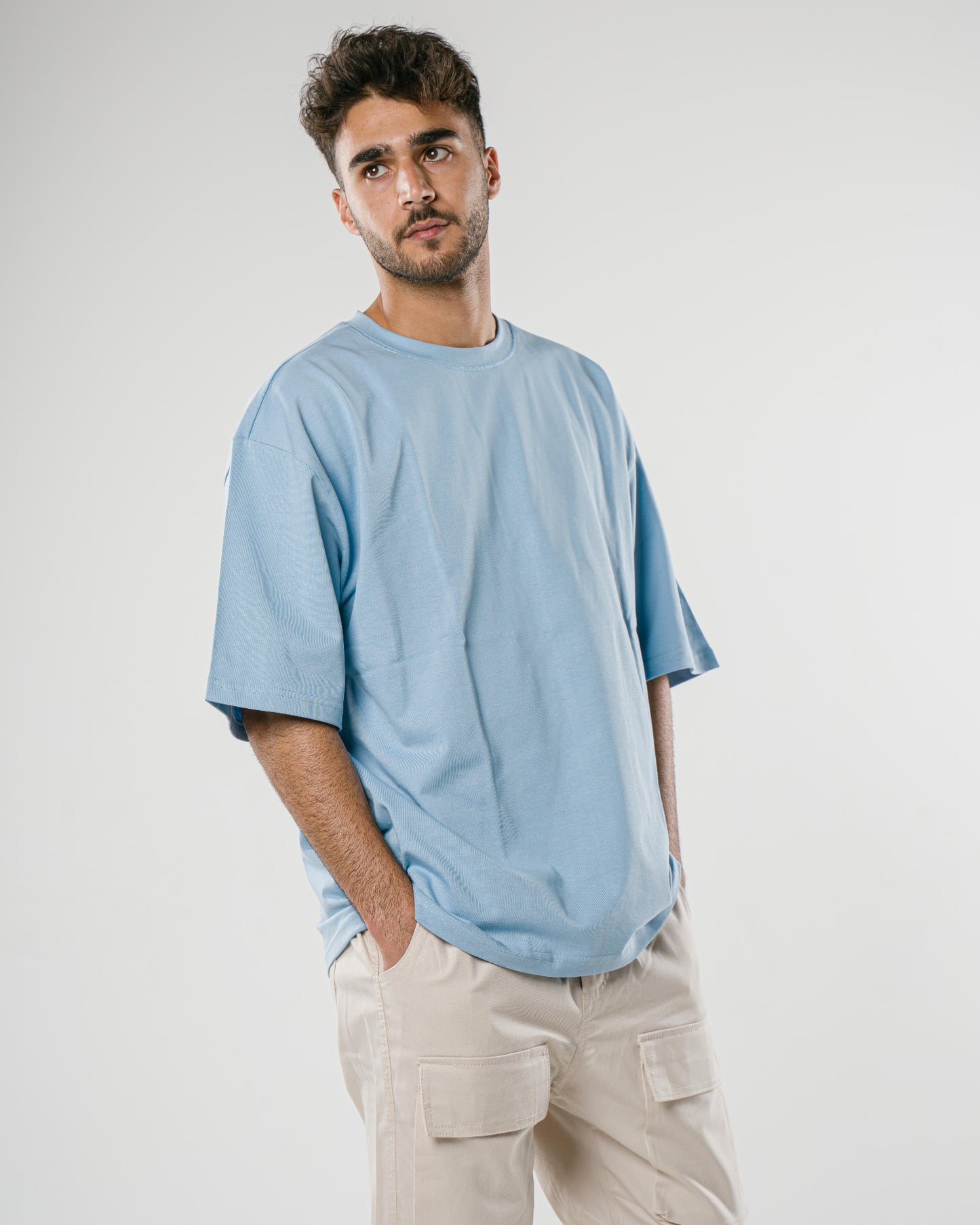 Sky Blue Oversized Tee