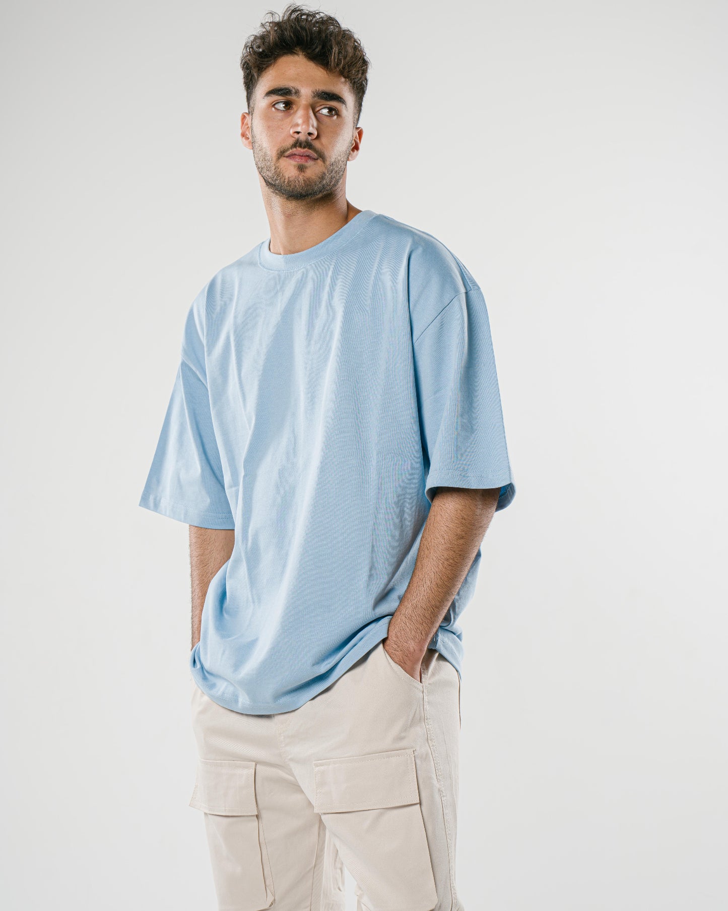 Sky Blue Oversized Tee