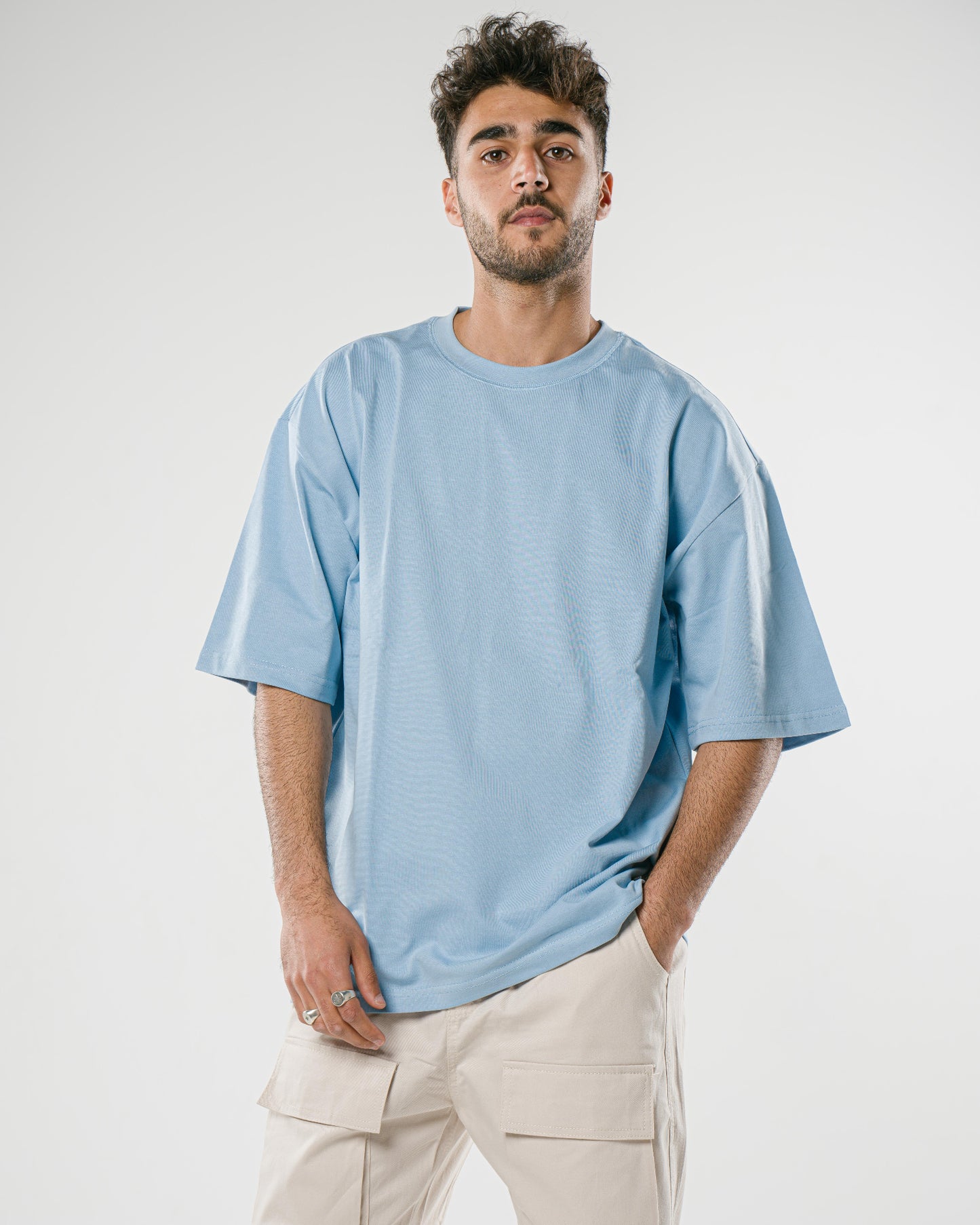 Sky Blue Oversized Tee