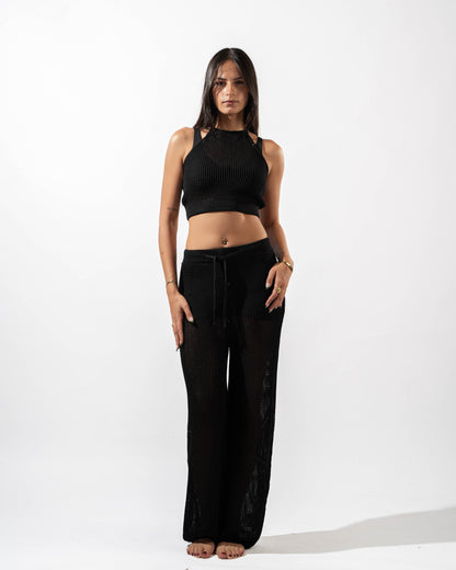 Knitted Pants in Black