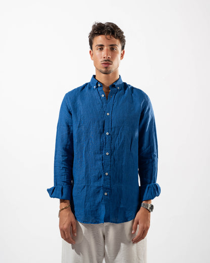 Blue Linen Shirt