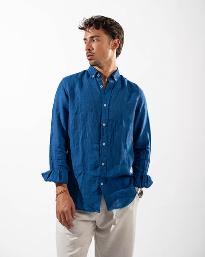 Blue Linen Shirt