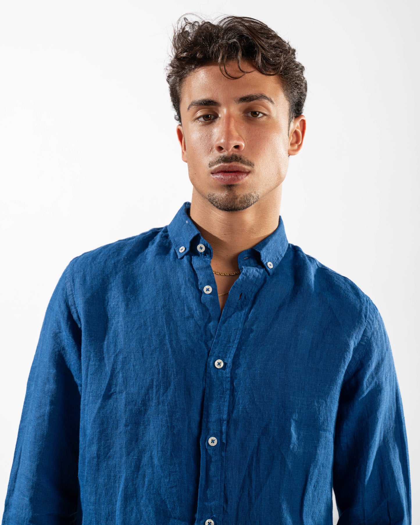 Blue Linen Shirt