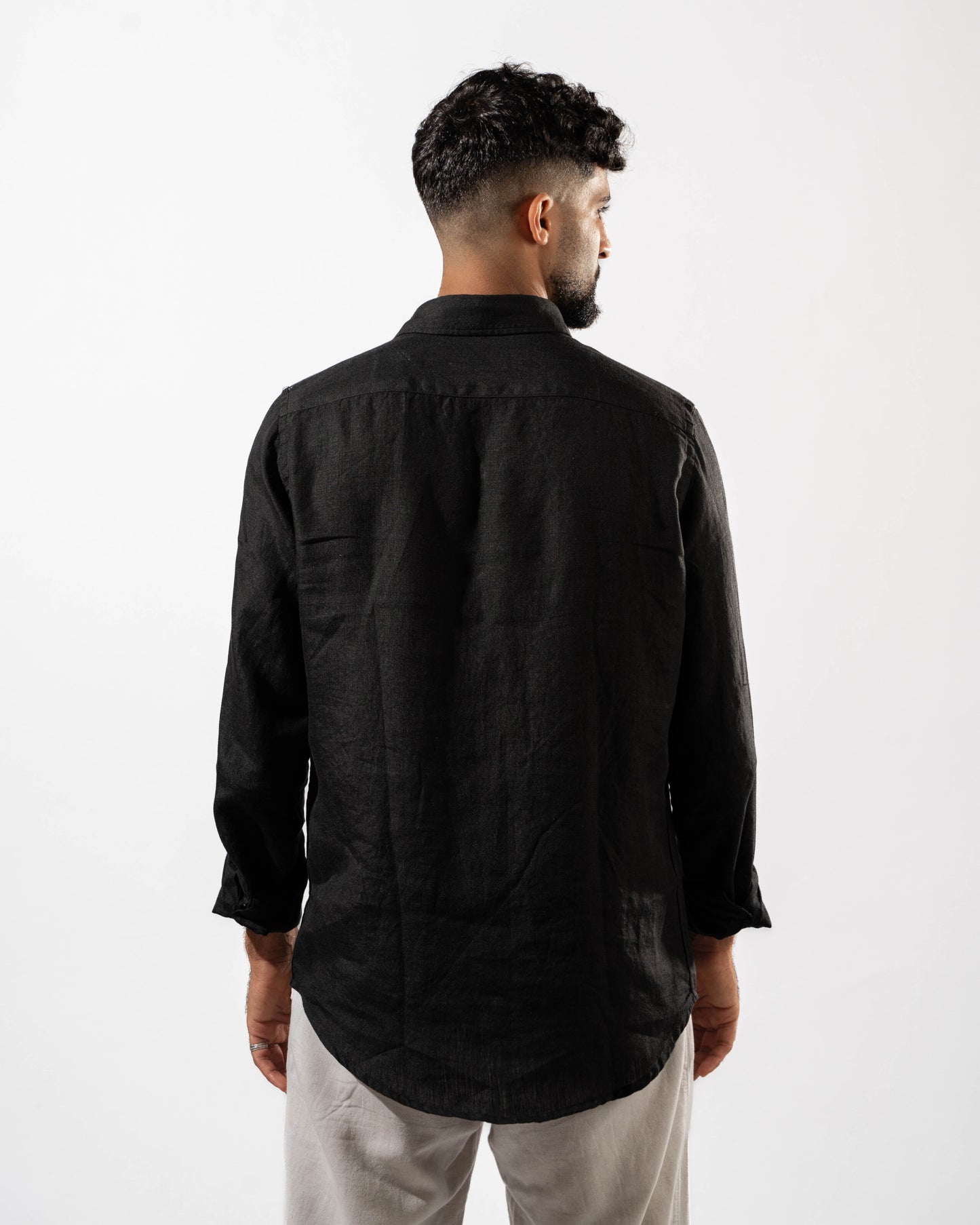 Black Linen Shirt