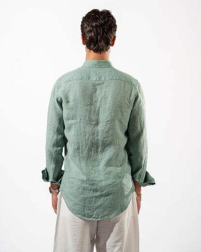 Pistachio Linen Shirt