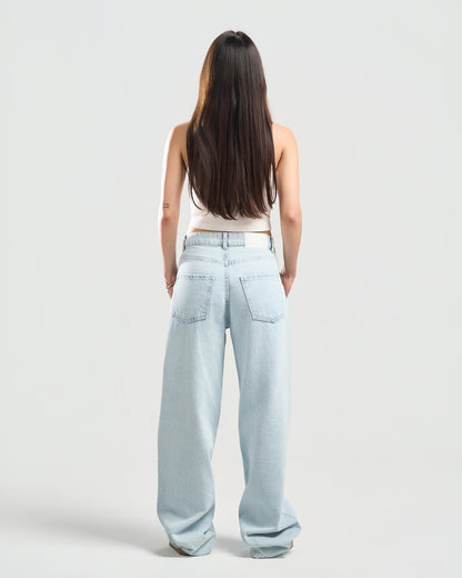 Light Blue Women Straight Jeans