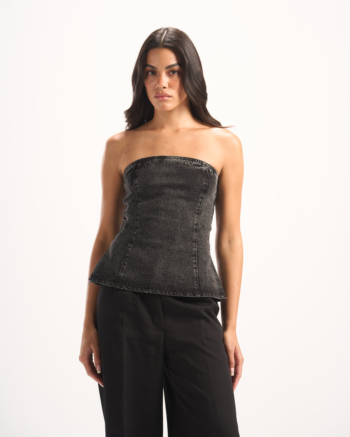 BLACK BLING CORSET