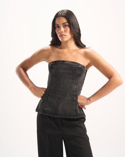 BLACK BLING CORSET