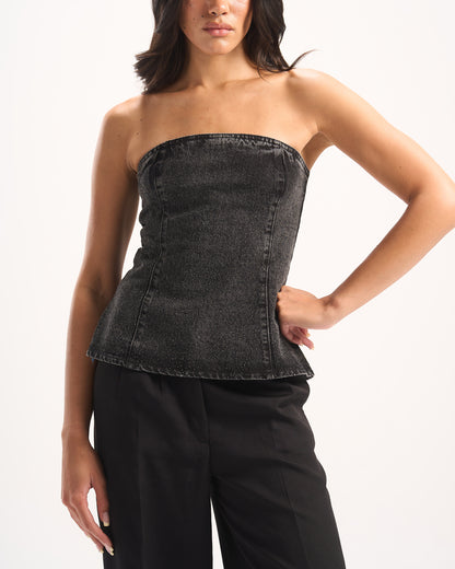 BLACK BLING CORSET