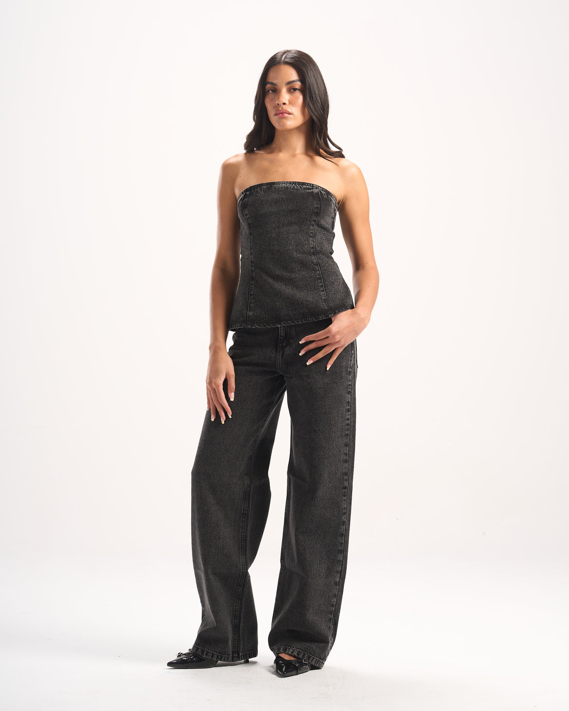 BLACK BLING CORSET