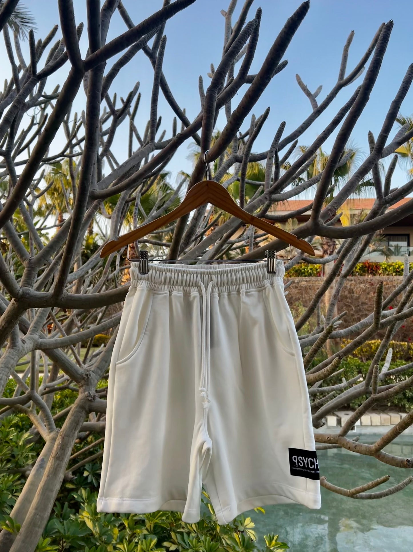 White Sweat Shorts (Unisex)