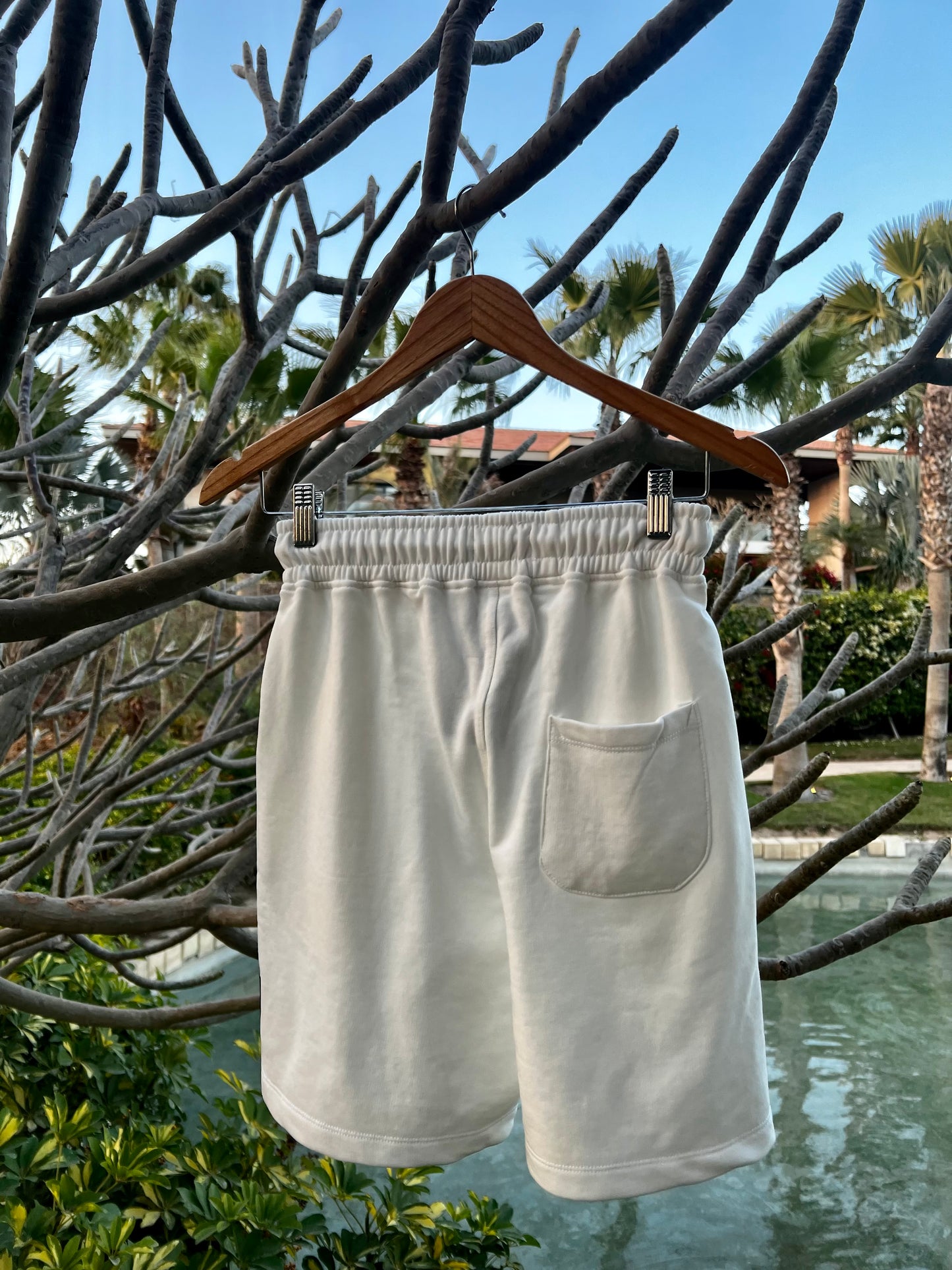 White Sweat Shorts (Unisex)